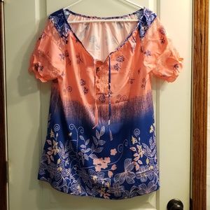 Women's Top Watermelon 5X Runs Small